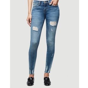 Frame denim le skinny de Jeanne Sedgewick size 25 factory distressing